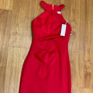 Siena Women's Keyhole-Neck Bodycon Dress Red Size 4